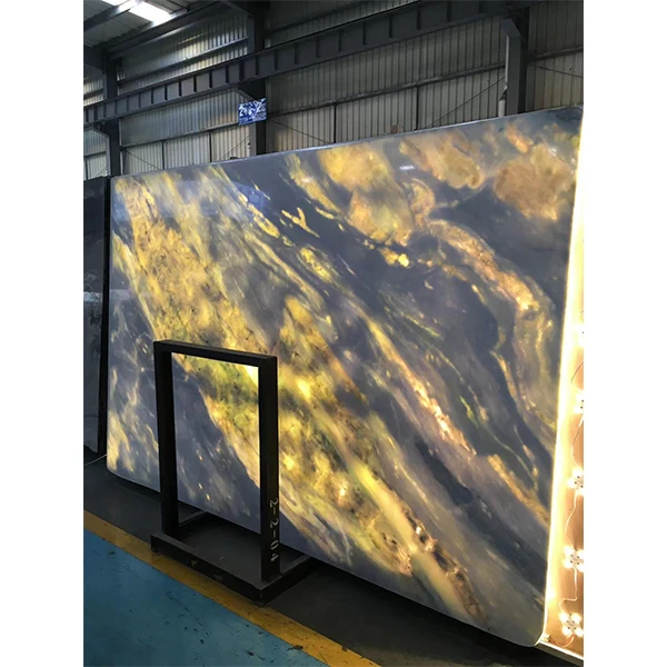 Factory direct Backlit translucency sky blue marble floor tile marmol azul precio cielo marble slab