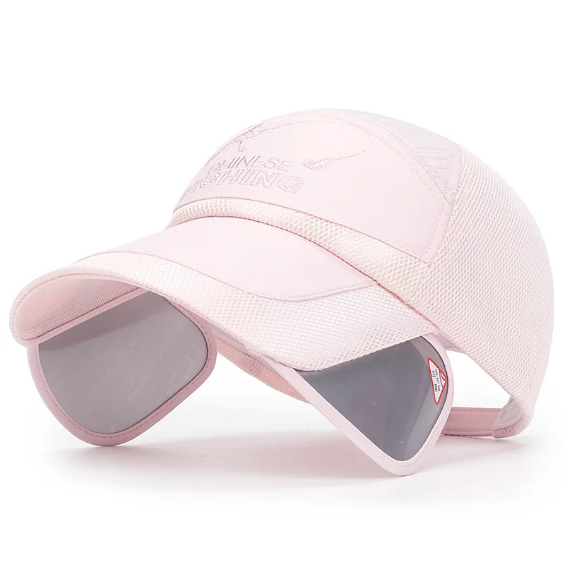 Outdoor Fishing Golf Visor Hat Wide Brim Sun Protection Sports Caps Summer Retractable Women Men Baseball Cap
