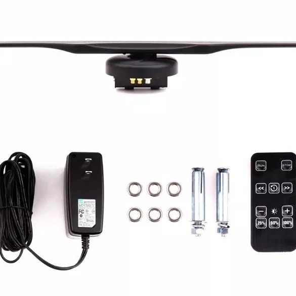 Новый дизайн 30 см настольная модель голографический вентилятор дисплей HD-фокус 3D Сращивание видео проектор с крышкой