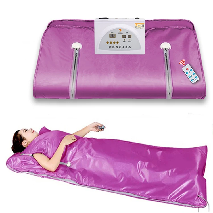 VKK Infrared Sauna Blanket 2 Zones Weight Loss Sauna Thermal Blanket with Remote Control