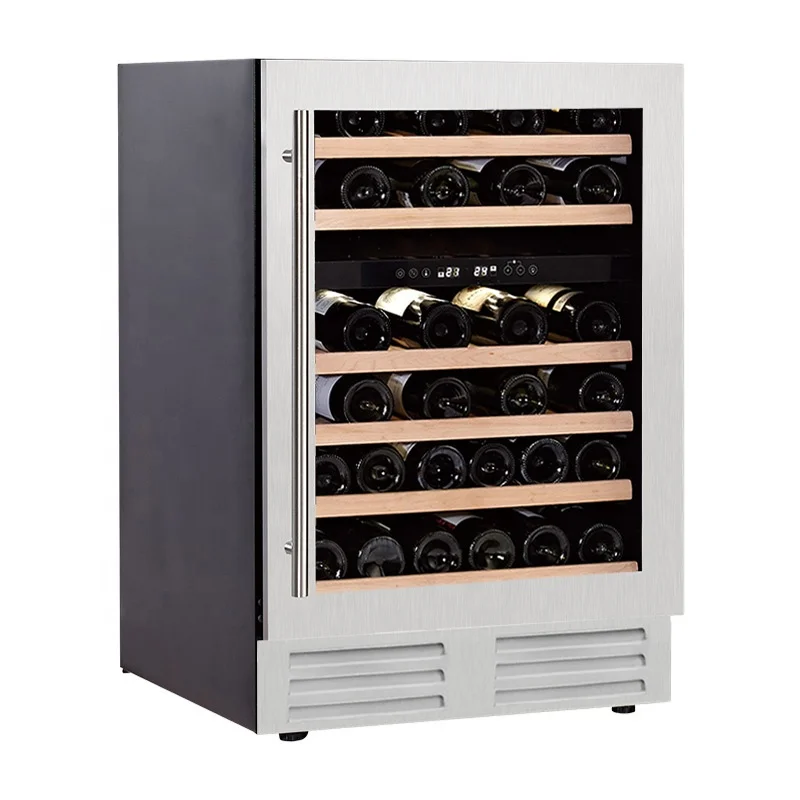 Wholesale 24 Under Counter Energy Saving Dual Zone Storage Wine Fridge With Invert Compressor
