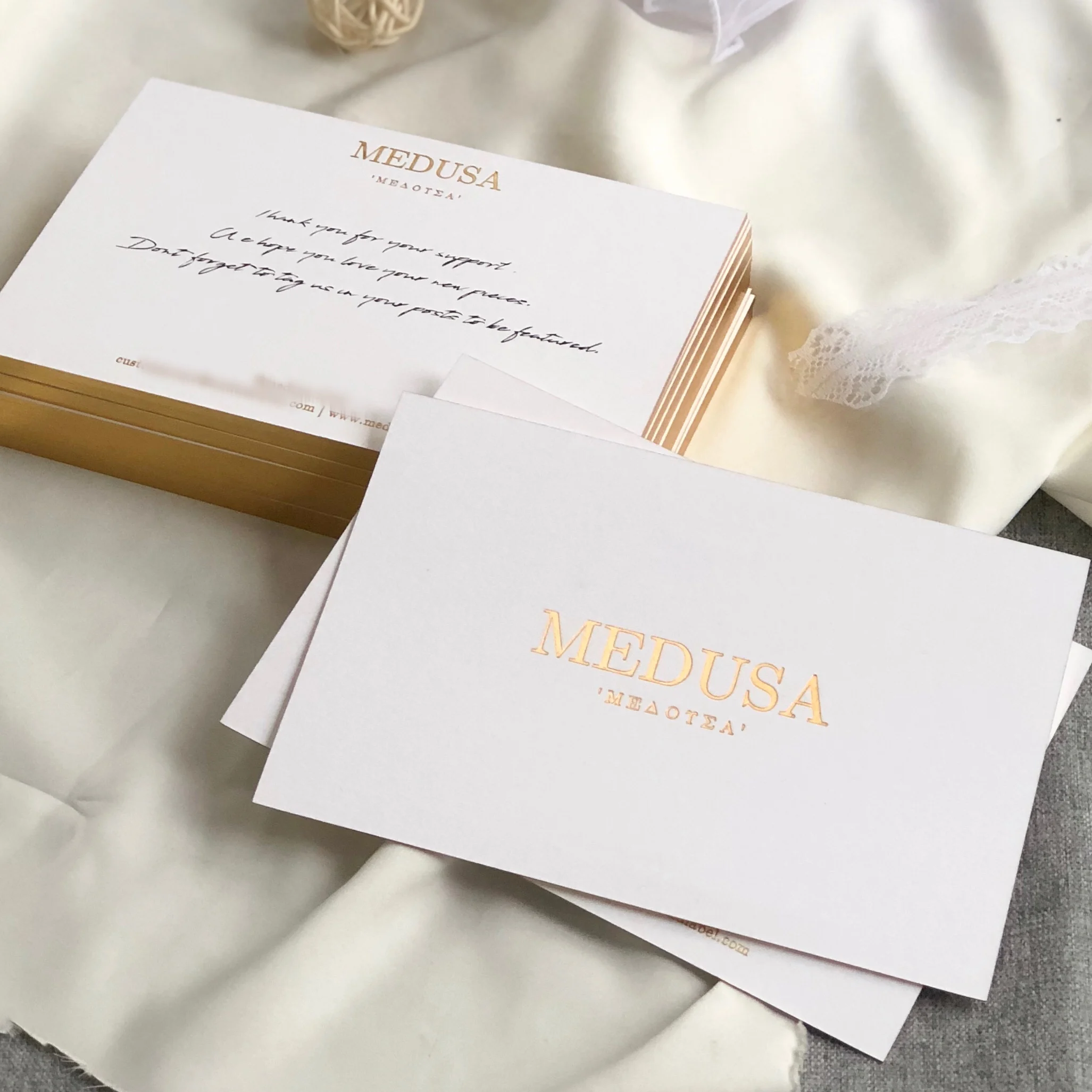 customized post card with printing logo gold foil thank you for your order cards for custom thank you card for business