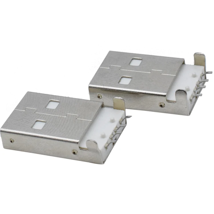 Environmentally friendly AM 180 degree patch USB connector 2.0 board end male head 4PIN male patch 180 degree connector socket