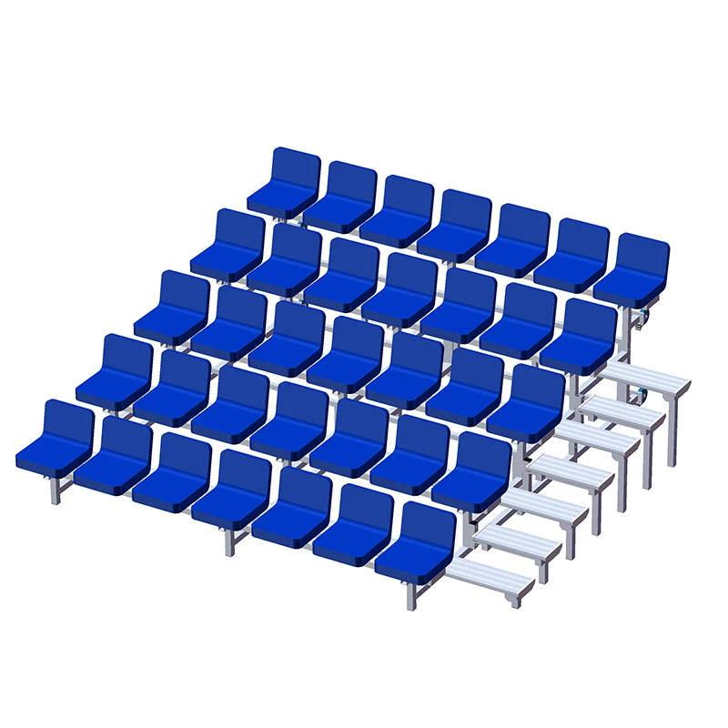 Wholesale indoor stadium retractable bleachers tribune telescopic bleachers grandstand for Basketball court Theater