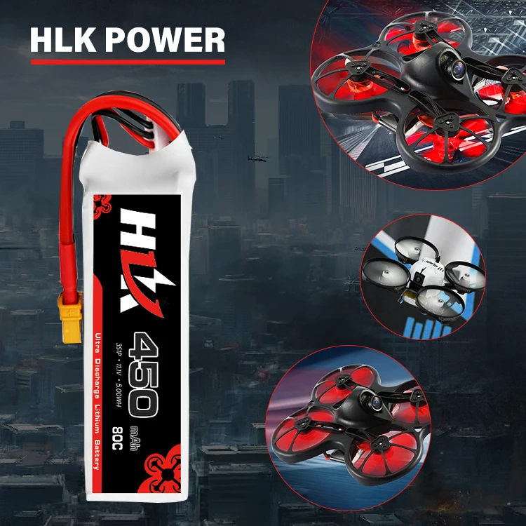 Oem 450Mah 80C 11.1V 3S Lithium Polymer Li-Polymer Battery Pack Lipo Battery