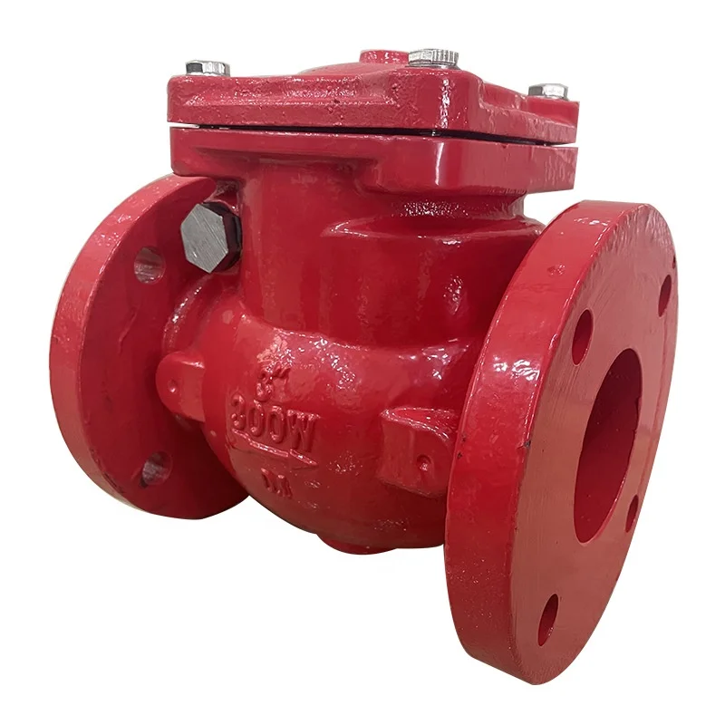 Dn200 Pn16 Quick-Acting Gate Valve with Double Signal Flanged Type Swing Check Valve Stylish SCBA Design