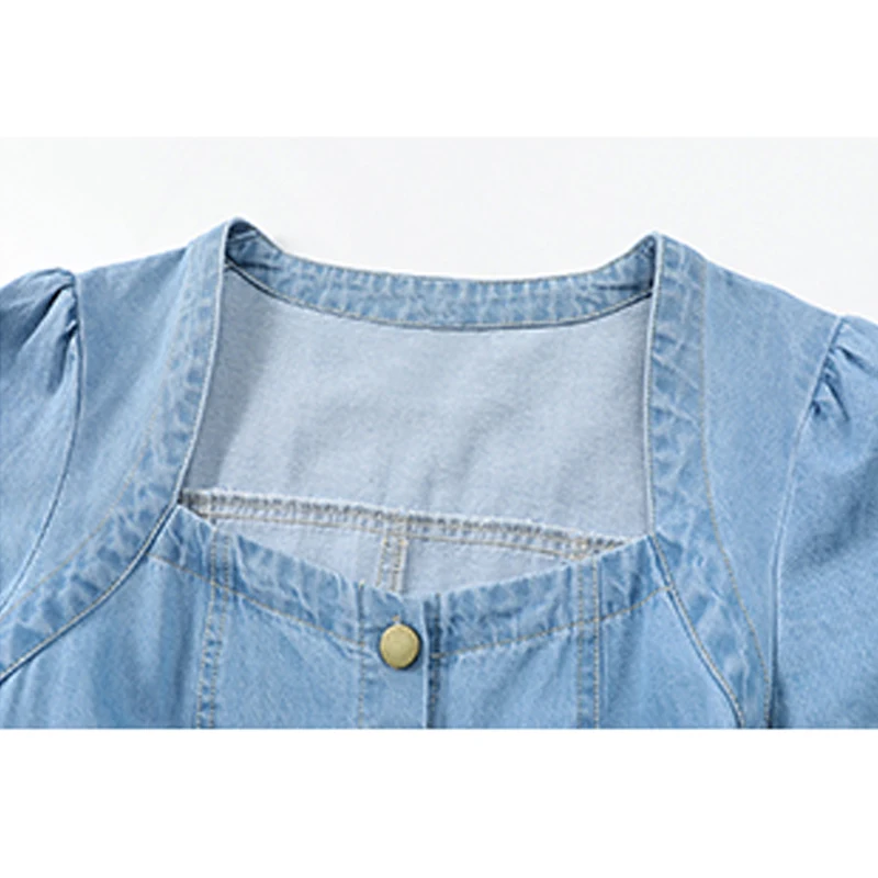 New Arrivals 2022 Spring Trendy Slim Vestidos Mujer Blue Satin Mini Dress Shirt Long Sleeve Elegant Casual Dresses