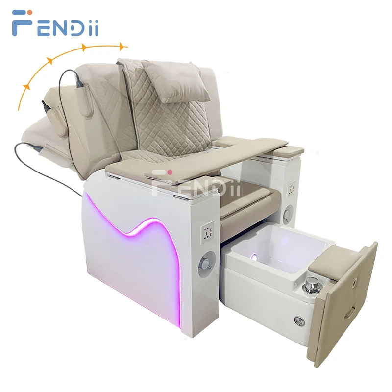 Luxury Comfortable Foot Bath Sofa Massage Ergonomic Recliner Manicure Pedicure Chair