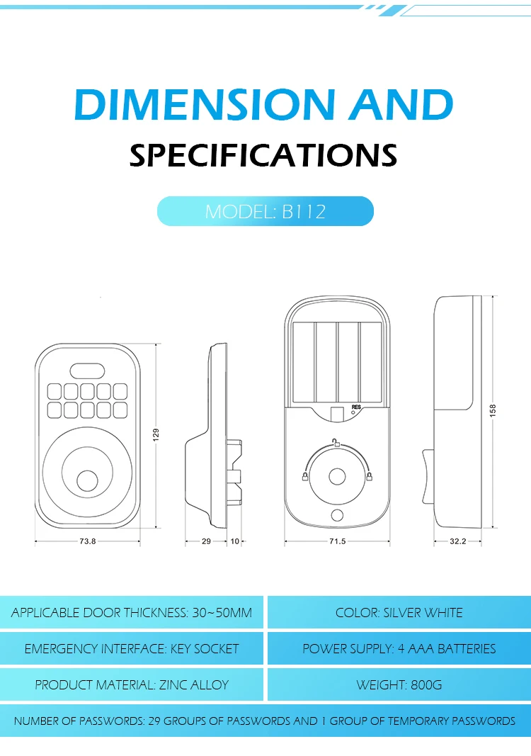 ZNN2110-1 deadbolt 1