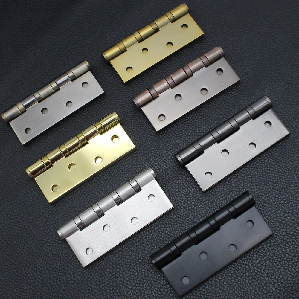 Stainless Steel Flat Hinge Bedroom Wooden Door Bathroom Hinge Silent Bearing 3.0mm Flat Hinge Folding
