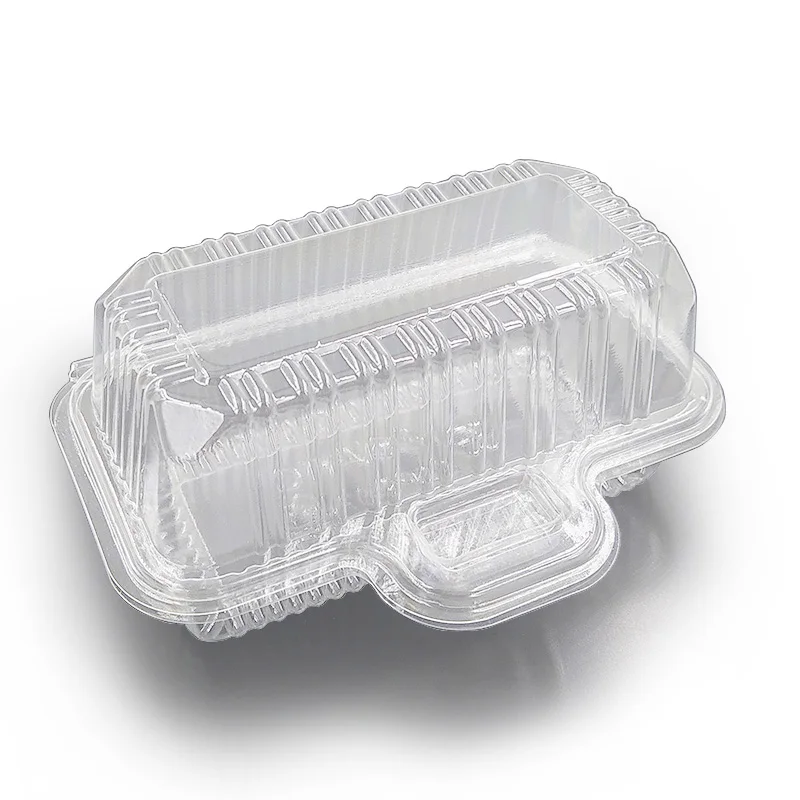 BOPS Transparent Eco-friendly disposable sushi food  Clamshell Packaging Box container