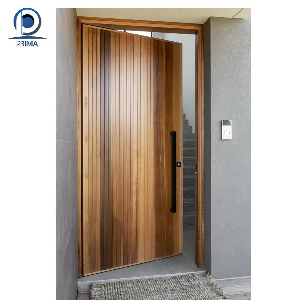 Customized Personalized Paint Colors Wood Doors  Solid Wood Door Entrance Best Sale Solid Wooden Doors For House