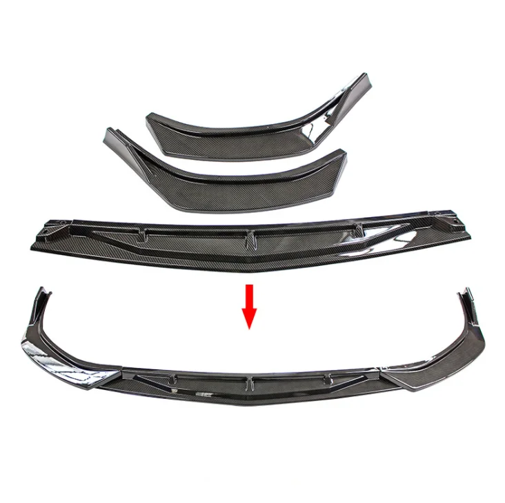 Automotive Parts 3PCS Style Front Lip For Hyundai SONATA Front Bumper Lip Splitter 2020-2022