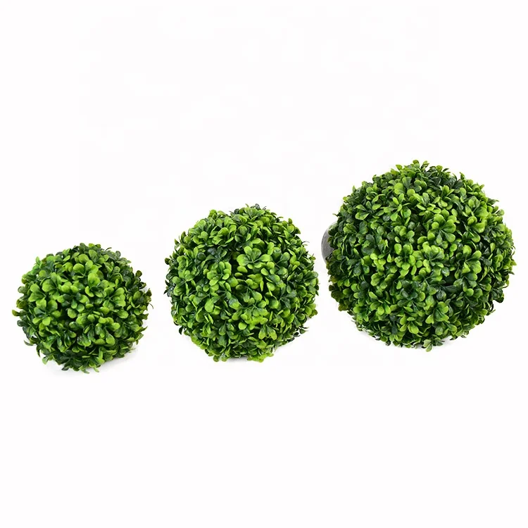 Ornaments fake outdoor plants simulation large boxwood topiary bonsai artificial plants in pots for landscaping decoration