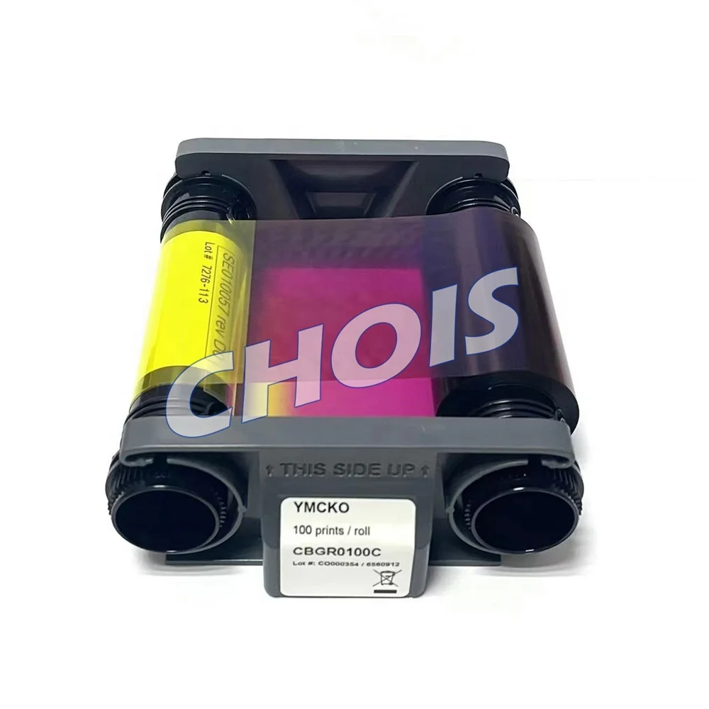 Original Evolis CBGR0100C YMCKO Ribbon for Badgy100 & Badgy200 Card Printer