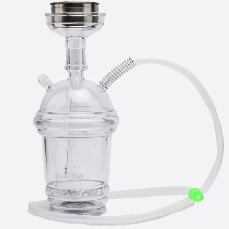 LED Light Glass Smoking Hookah Glass Tube Set for England Market