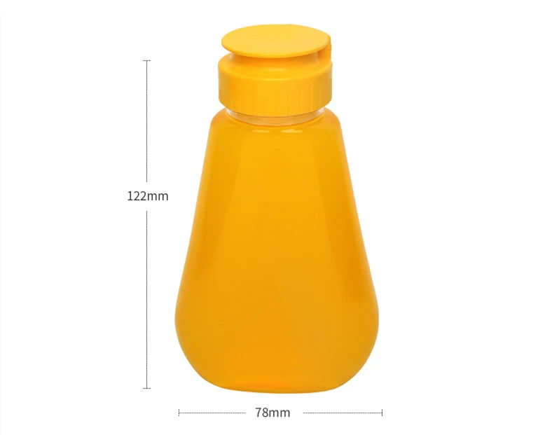 200ml empty transparent salad tomato sauce plastic bottle honey sour plum paste PET liquid plastic pot packaging