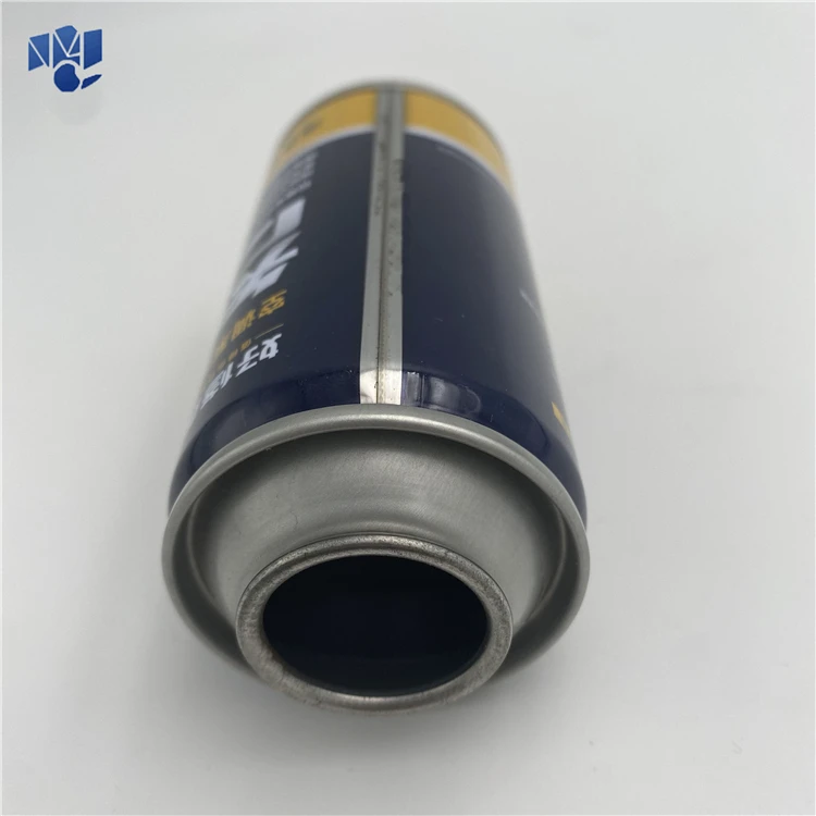 Superior Quality empty black and gold tin hair spray gas air freshener threaded pump aerosol cans trade wholesale 52mm