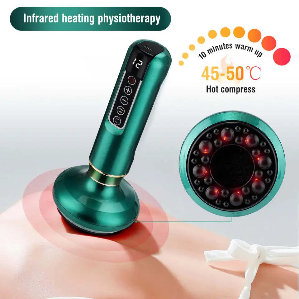 Hot Body Slimming Tools Guasha Electric Scraping Suckers Auto Vacuum Suction Cup Electric Cupping Massager