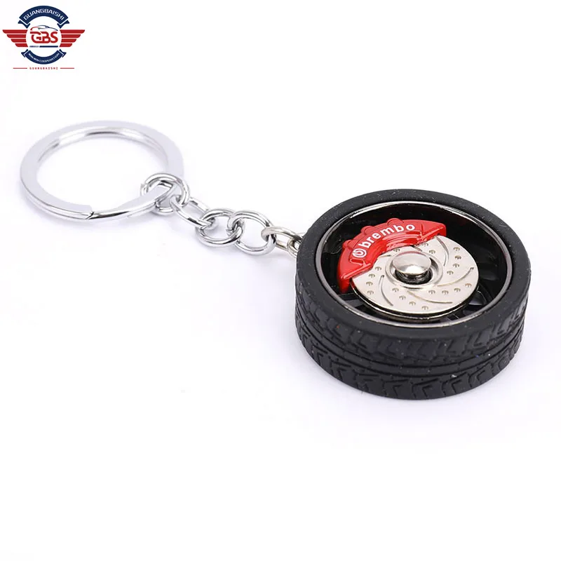 Key ring with Brake Discs Car Tire Wheel Hot RIM Car Wheel  Keychain