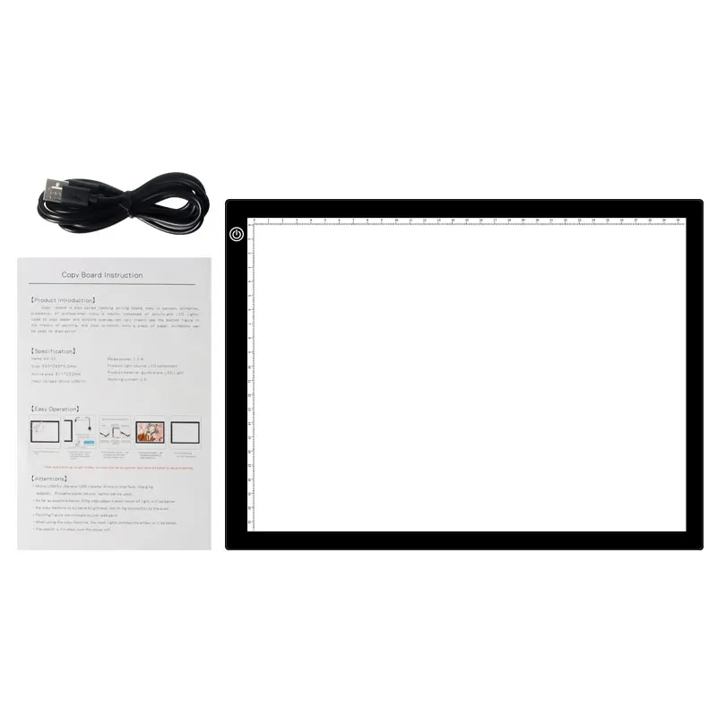 JSK portable ultrathin super slim A2 A3 A4 dimming adjustable tracing drawing board for kids and students led light pad