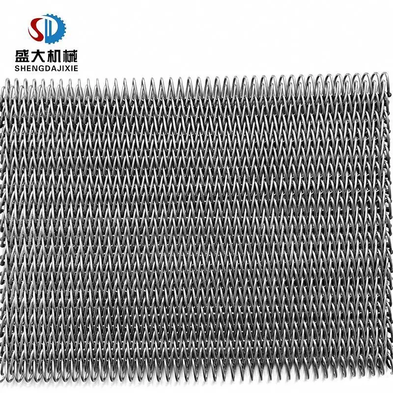 
Wire mesh conveyor compound balanced transmission vegetable washer conveyor belt flat 