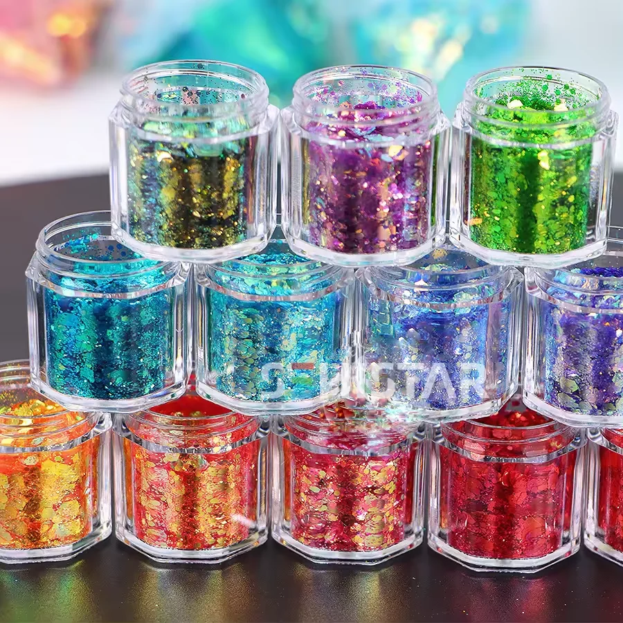 Iridescent Biodegradable Glitter Eco-Friendly Iridescent Cosmetic Grade Plant Based Bio Glitter Biodegradable Glitter
