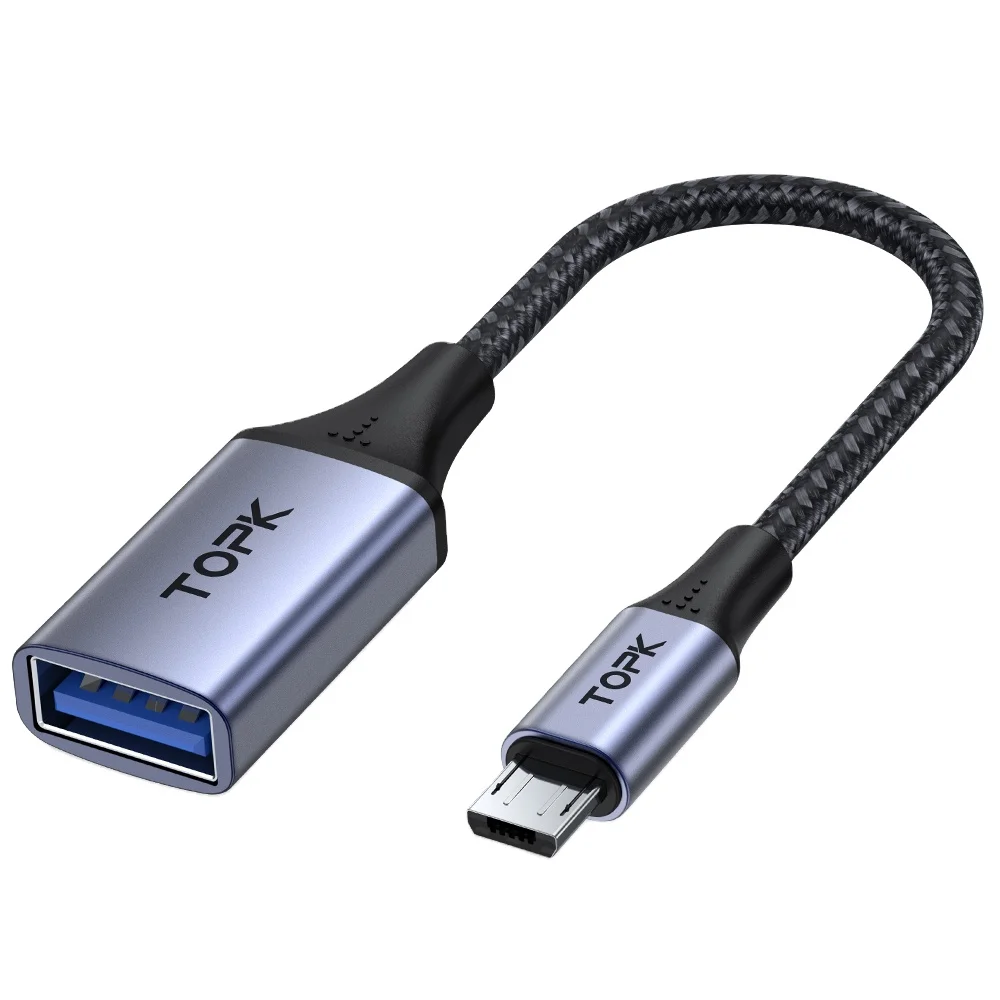 TOPK A10-XA USB Micro OTG адаптер данных Snyc USB к Micro