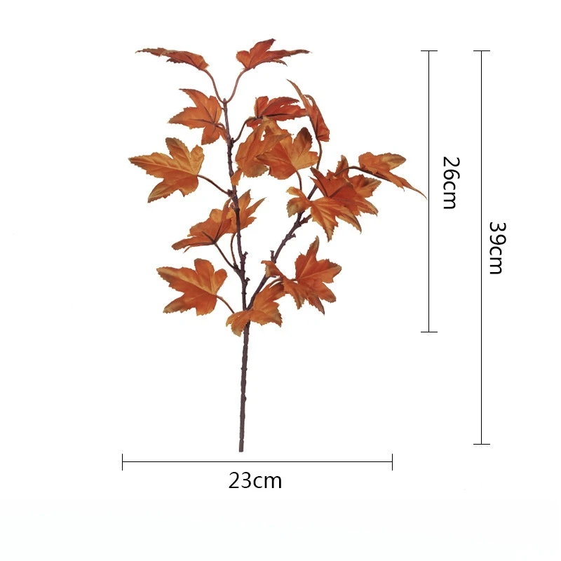 Exquisite Moss Artificial Leaf Decor Vibrant Artificial Autumn Leaves Lifelike Artificial Tree Leaves for Wedding