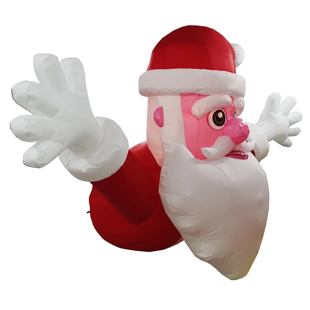 Wholesale Giant Inflatable Santa Claus Climbing Wall Coco Melon Shashibo Outdoor Maze for Christmas Decoration