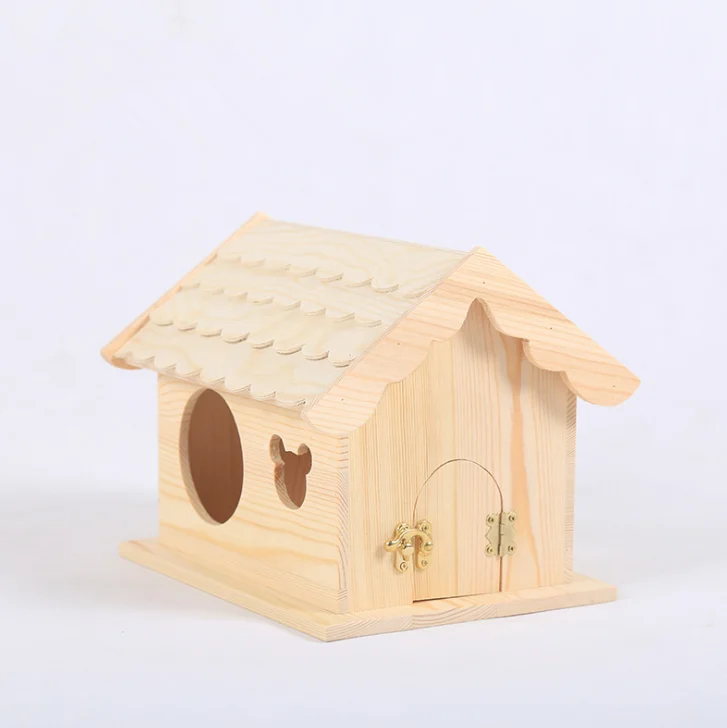 Hamster Chinchilla Small Animals Pet Hut Wooden House