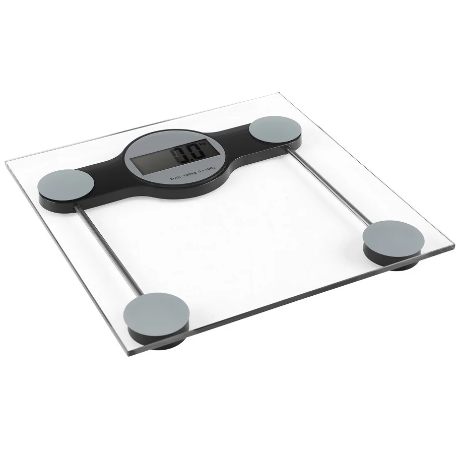 Smart Electronic Body Fat Scale Bathroom Transparent Square Human Body Weighing Body Fat Scale