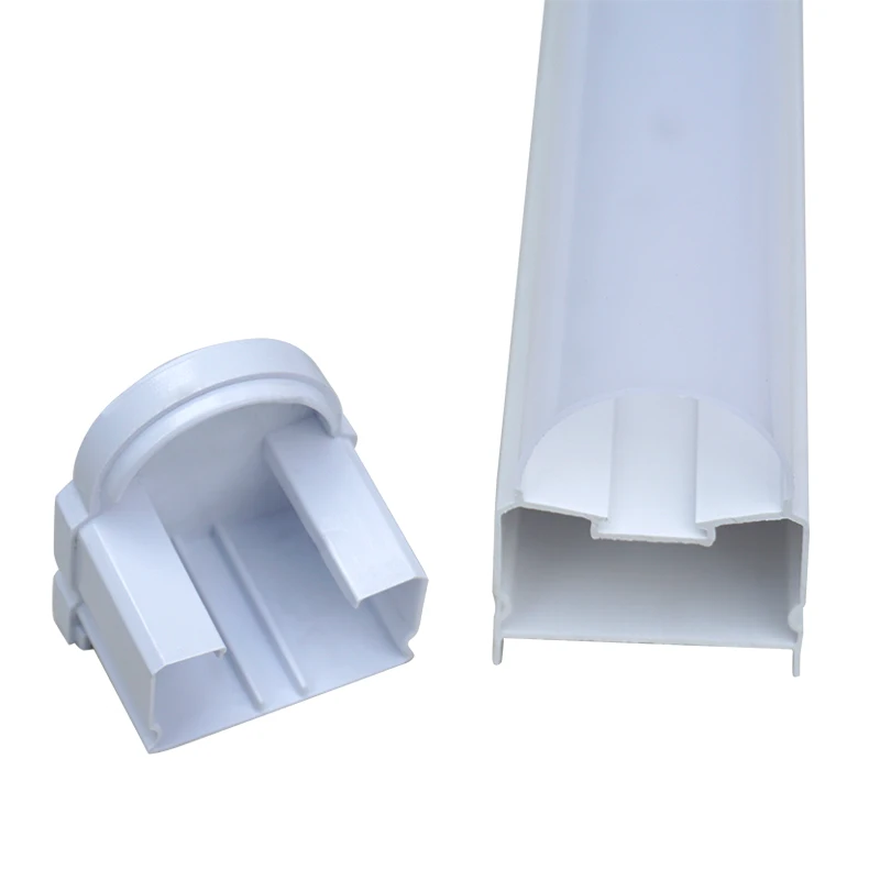 Dongguan Factory 4FT Co-Extrusion Milky T8 LED Batten Light Body Plastic Tube Light Housing
