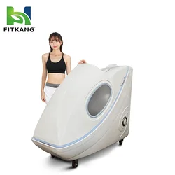 Huikang low emf infrared sauna spa capsule mp3 ozone saunas salon spa capsule with steam therapy