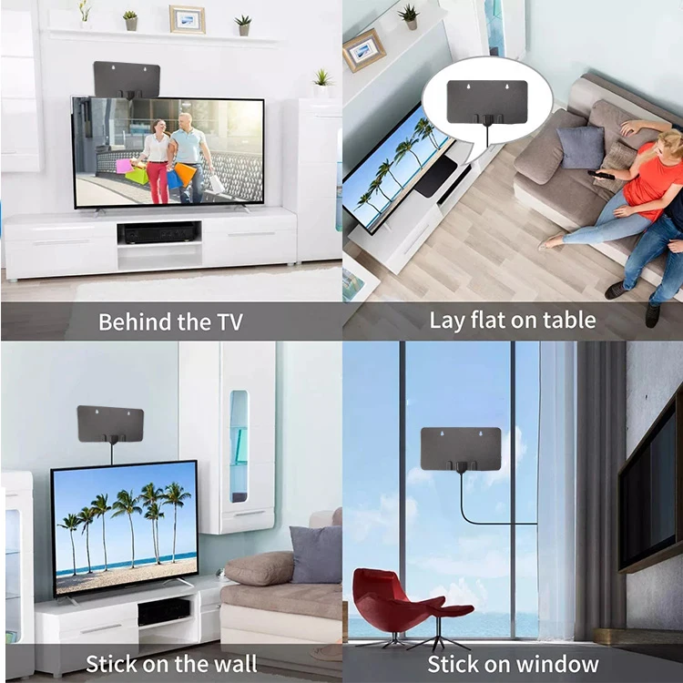 Amazon Hot Sale full hd antena tv amplified hdtv high gain aerial signal amplifier circuit digital tv antenna for indoor