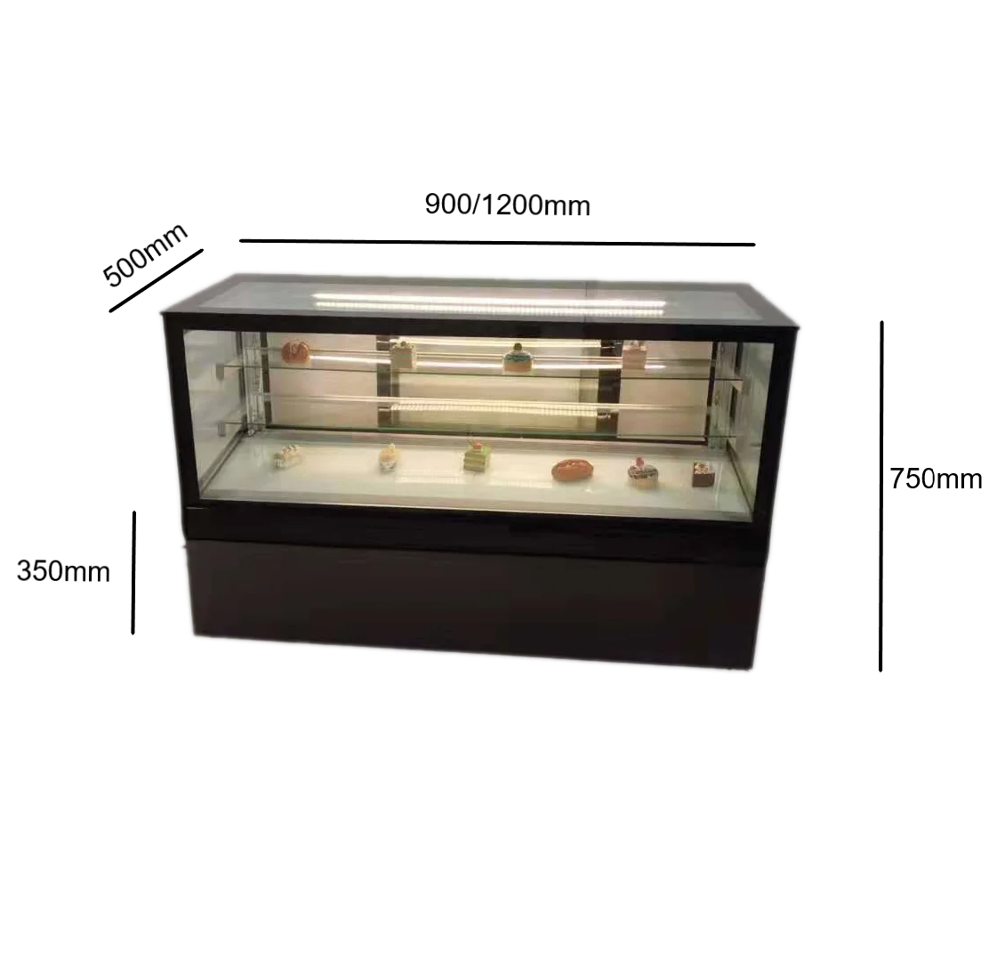 JINBEST Counter Top Display Cake Refrigerator Display Freezer Bakery Cake Showcase