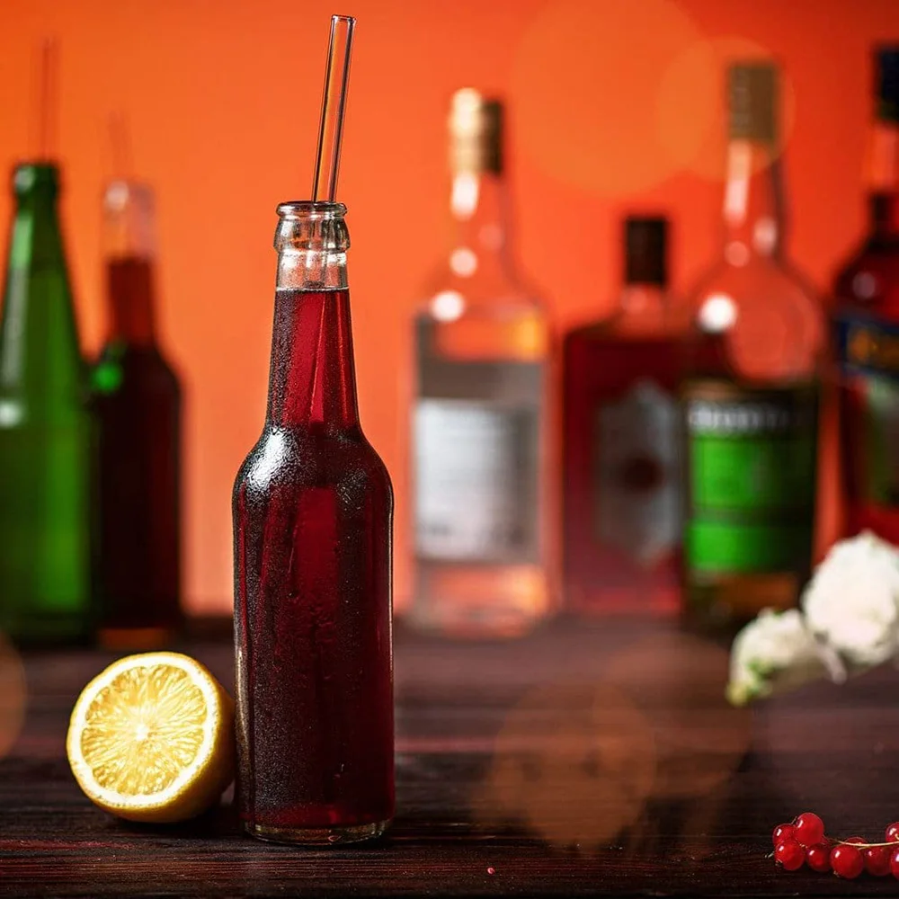 12 inch Extra Long Replacement Straws for Stanley Cup 40oz 30 oz Glass Reusable Straws for Stanley Cup Glass Straws