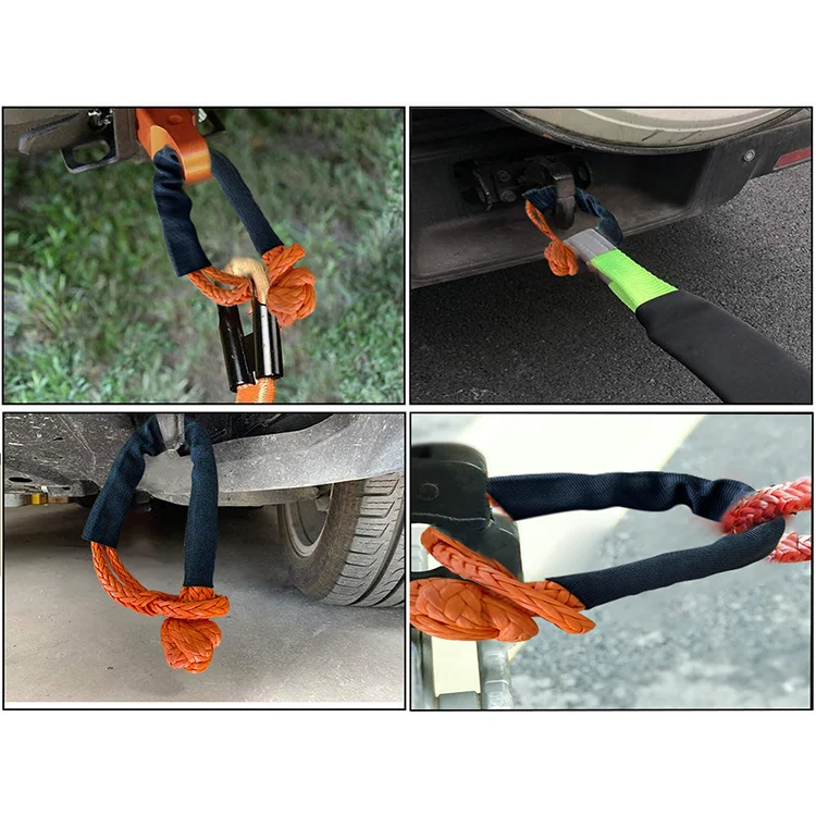 XSTRAP Synthetic Winch Soft Shackle Off Road Recovery Rope 4x4 atv