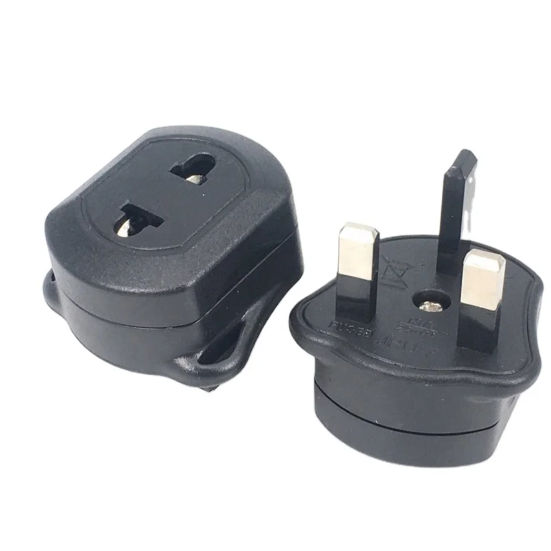 CE BS Rohs certificates us to uk plug converter euro European us to uk travel adaptor plug BS1363