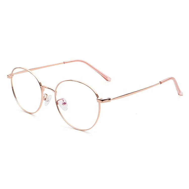 Latest Fashion Design Eyewear Pink Metal 2021 Spectacle Fame Optical Glasses