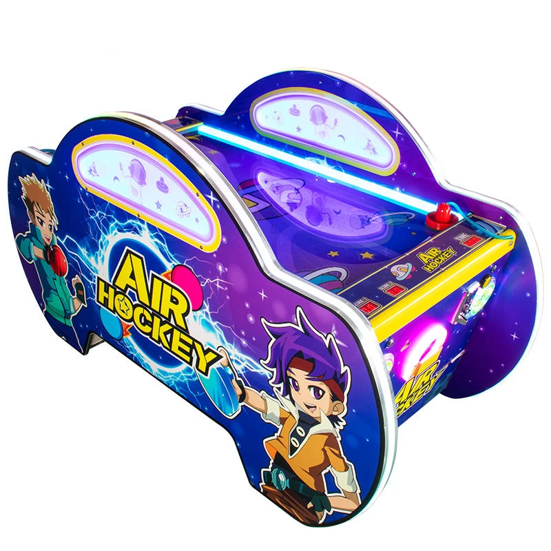 Small Indoor Arcade Coin Operated Air Hockey Machine Commercial Amusement Park Metal Air Hockey Table for Kids Wholesale