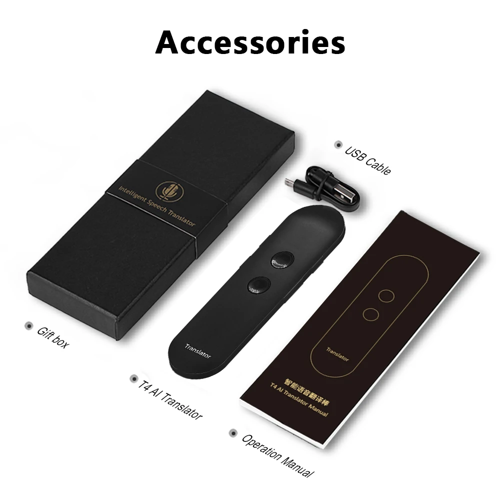 Portable Translator Instant Translation Device Speech Machine Voice Two Way Translator Real Time 44+ Languages