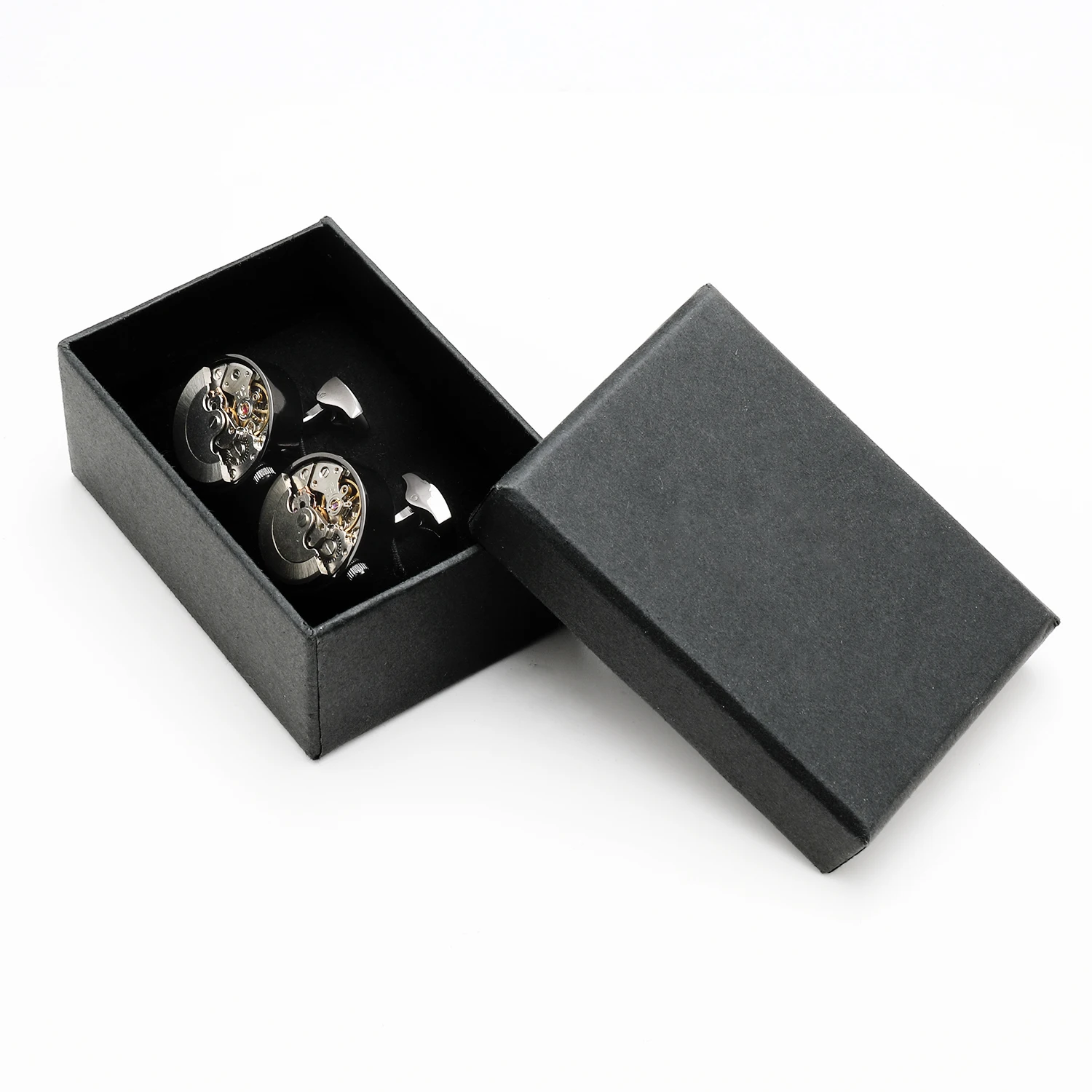 OB Jewelry-High-end Stock Cufflinks Brass Metal Movement Men Jewelry Luxury Style Mechanical Cufflinks For Amazon