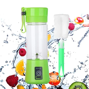 SYW Mini USB Rechargeable Home Blender And Mixer 6 blades Juice Plastic Electric Juicer Cup Portable Blenders