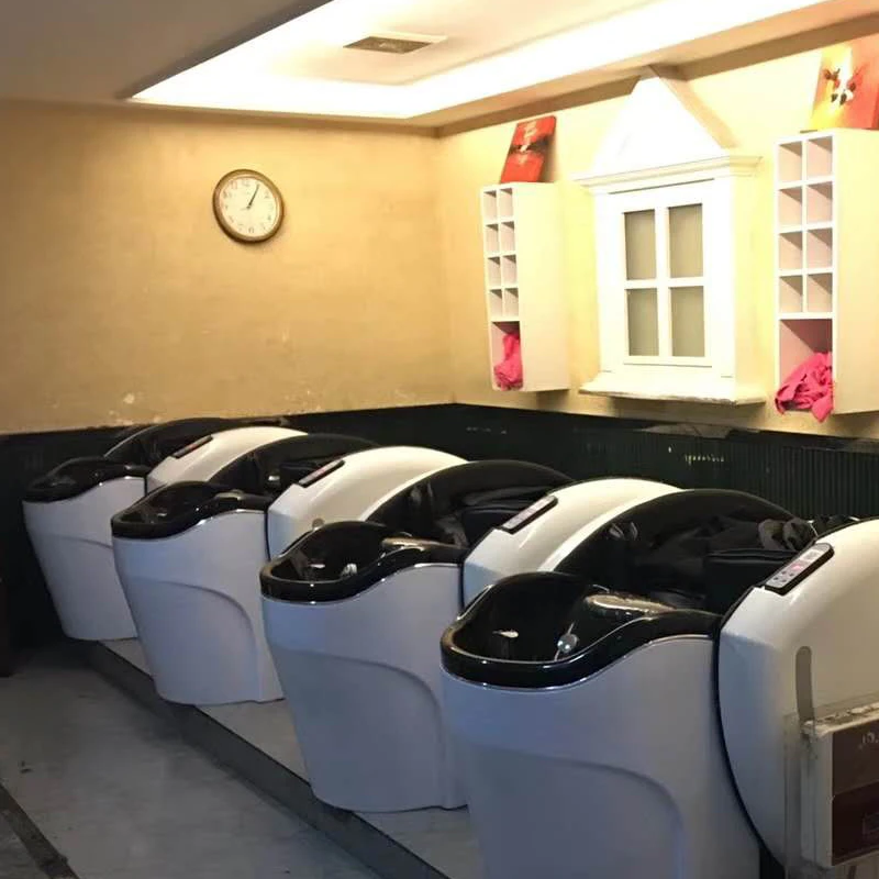 Integrated Circuit Beauty Salon Sauna Thai-massage-shampoo-bed Shampoo Bed With Water Circulation And Steamer
