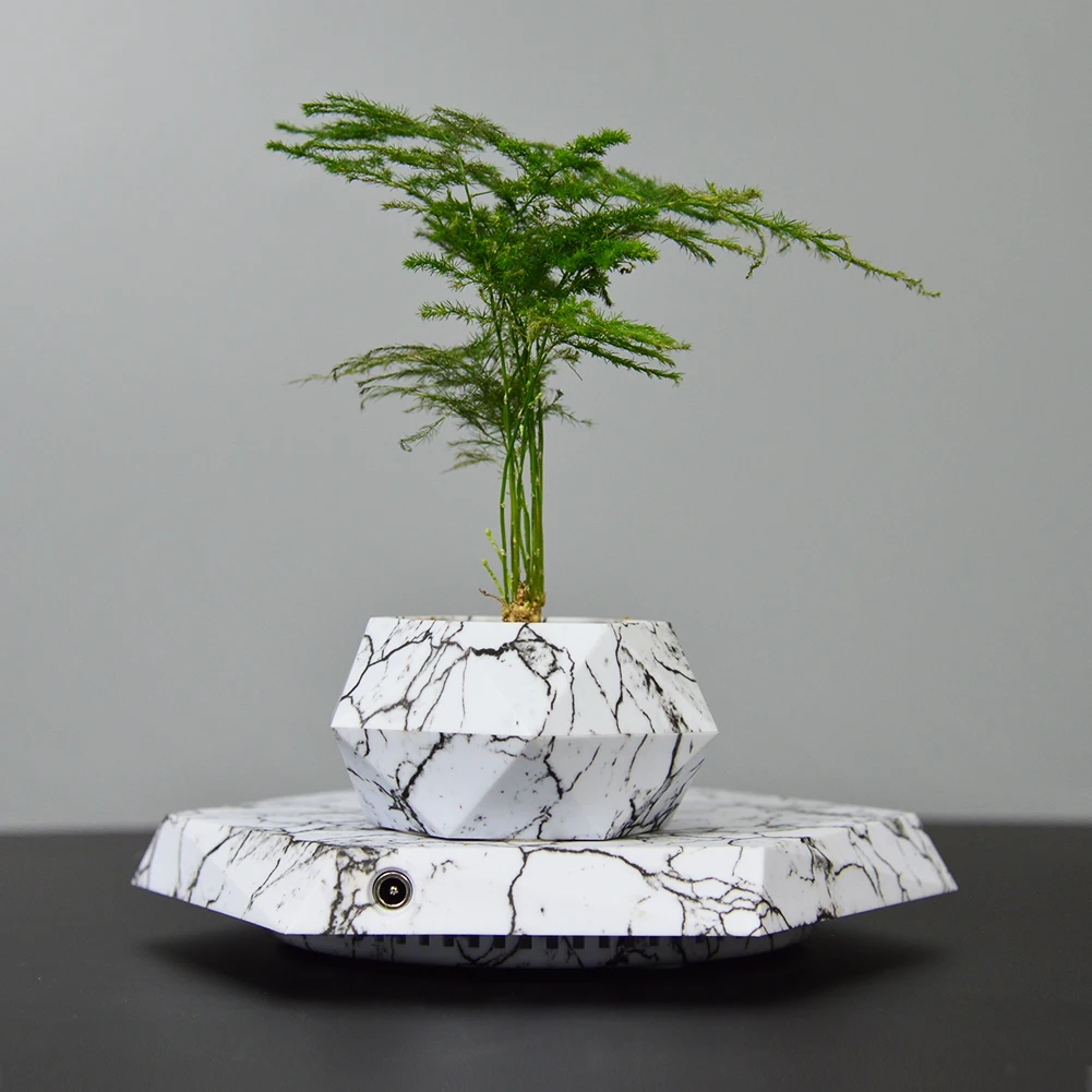 Hot Selling Floating Lamp Magnetic Levitating Plant  Pot  for Christmas Gift