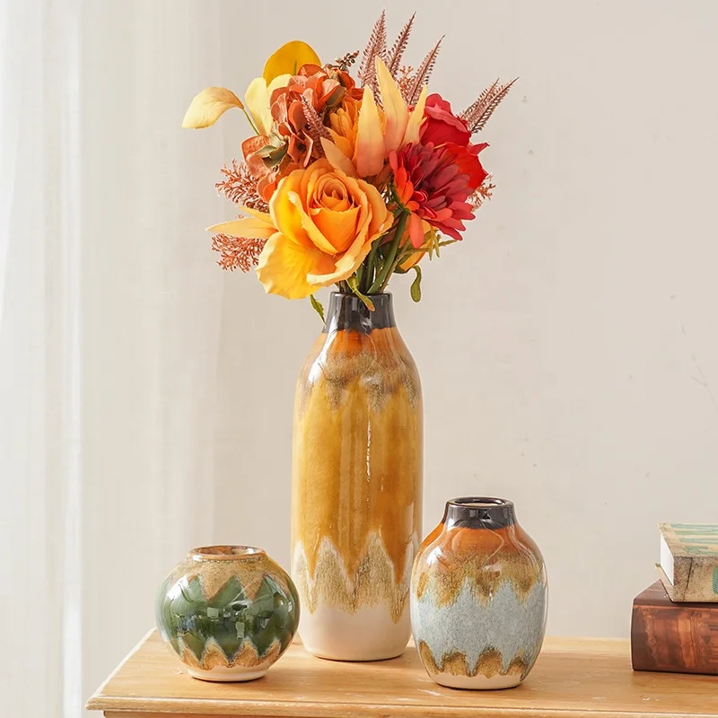 EAGLEGIFTS Colorful Ceramic Vase Floreros De Cermica y Porcelana Sthetische Vasen Fr Blume Blumenvasen Porcelain Vase for Home