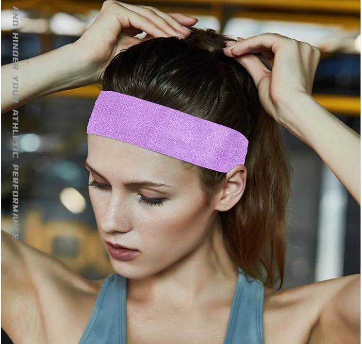 BESTELLA Unisex Adult Sports Yoga Head Band Sweatband Stretchy Hairband Headband Sweatband Head Band Fitness