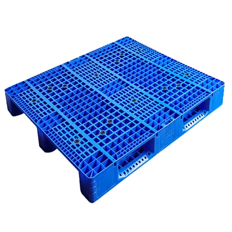 3 Runnes Plastic Pallet Heavy Duty Large HDPE Grid Single Faced Stackable Pallet Storage Reusable Pallet 1400*1200MM