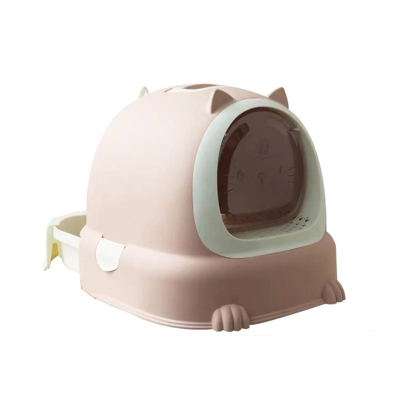 New Design Large Foldable Cat Litter Box with Drawer Full Enclosed Pet